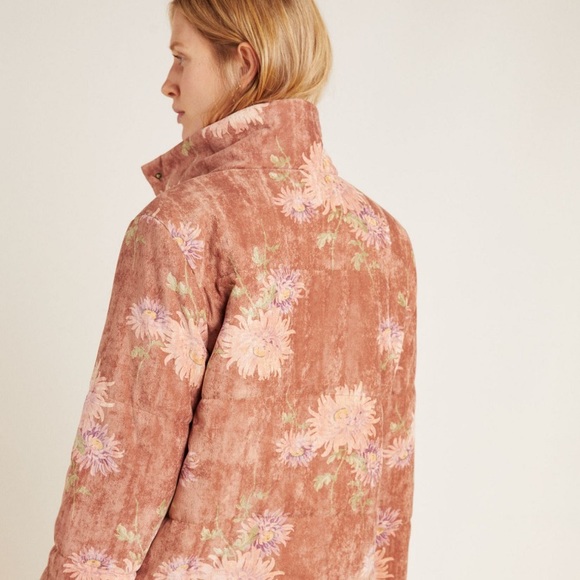 Anthropologie Edie Corduroy Puffer 